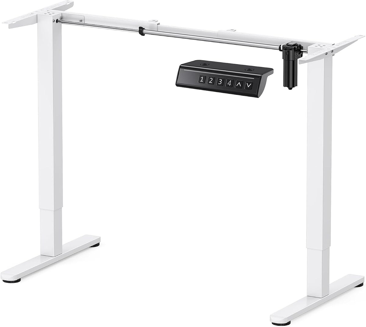 Electric Desk Frame, Single Motor - White